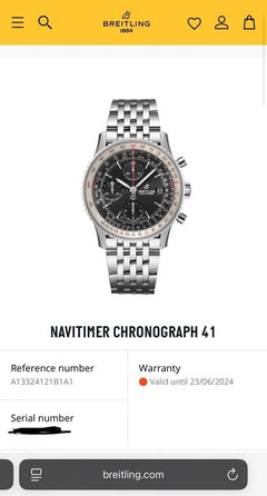 Breitling Navitimer Heritage Chronograph Steel Watch