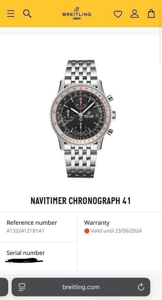 Breitling Navitimer Heritage Chronograph Steel Watch
