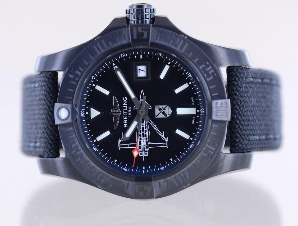 Breitling Avenger II Seawolf Military Limited 75 piece Boelcke B+P NOS