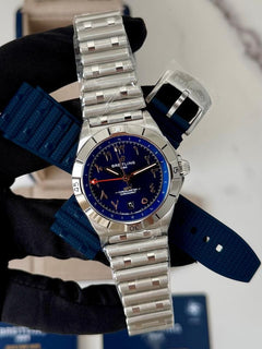 Breitling Chronomat GMTMalaysia Edition Blue Arabic Dial 2026 Unworn Complete Set