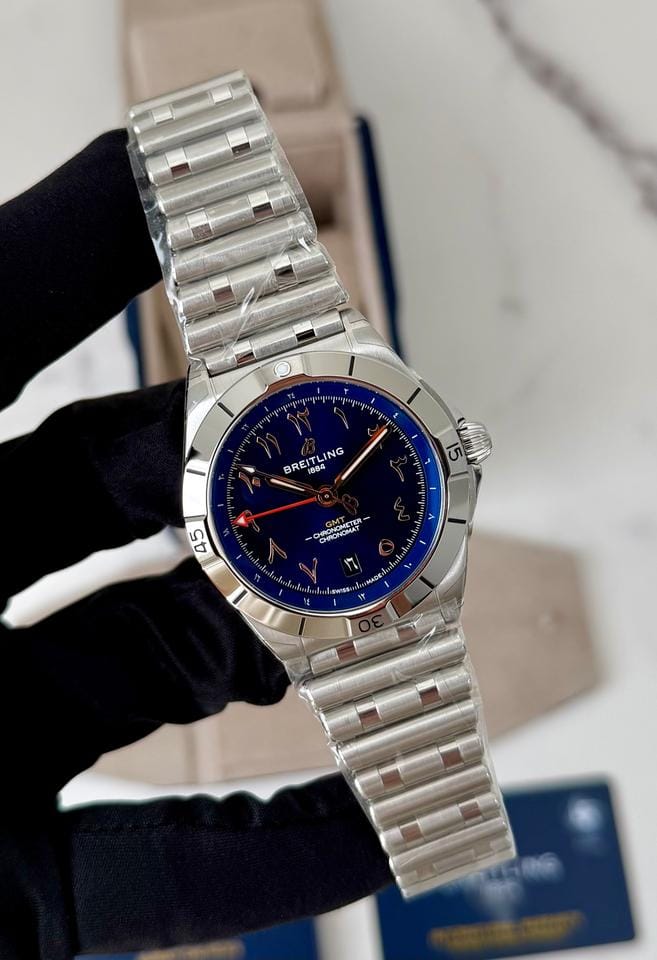 Breitling Chronomat GMTMalaysia Edition Blue Arabic Dial 2026 Unworn Complete Set