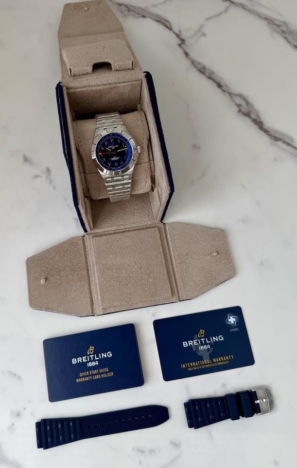 Breitling Chronomat GMTMalaysia Edition Blue Arabic Dial 2026 Unworn Complete Set