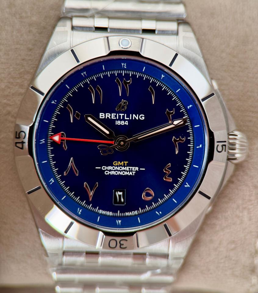 Breitling Chronomat GMTMalaysia Edition Blue Arabic Dial 2026 Unworn Complete Set