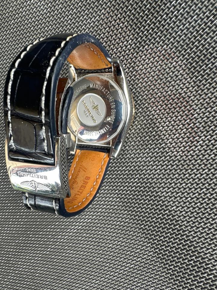 Breitling Chronomat 44 Curea piele crocodil fără urme de uzură acte originale cu