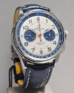 Breitling for Bentley Premier B01 Chronograph 42 Bentley Mulliner - Box & Papers 2025 Unworn - White Dial