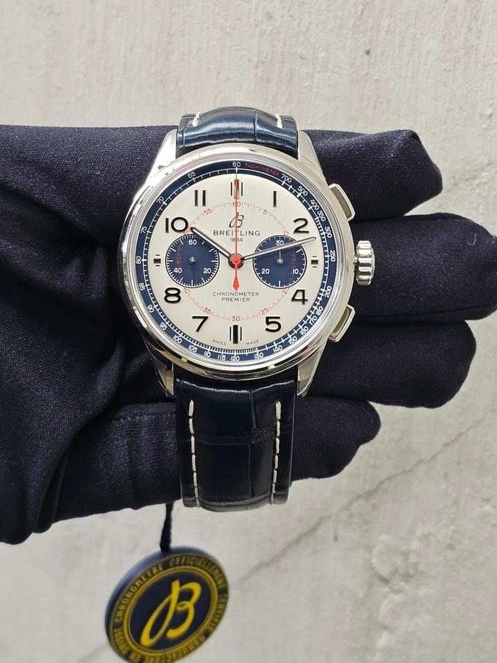 Breitling for Bentley Premier B01 Chronograph 42 Bentley Mulliner - Box & Papers 2025 Unworn - White Dial