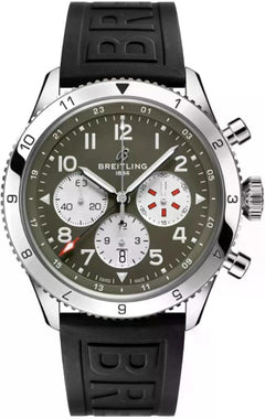 Breitling Super Avi Aviator Super Avi Curtiss Warhawk AB04452 A1 L1 S1 Green Dial Steel Bezel 46mm Men's Watch Includes Box & Manual