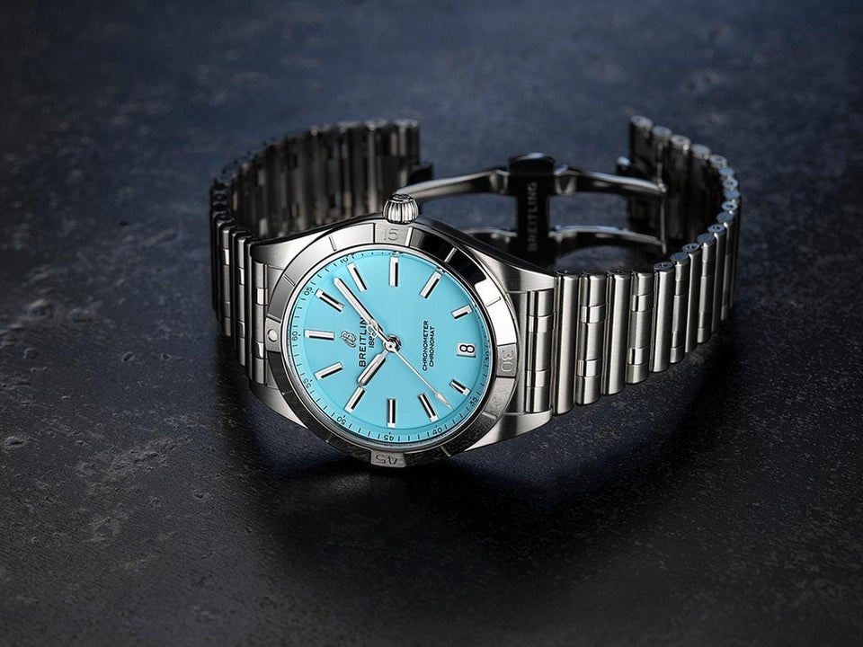 Breitling Chronomat 36 AUTOMATIC 36 CARIBBEAN LIMITED EDITION TIFFANY BLUE FULL SET - LIMITED EDITION ONE OF 100