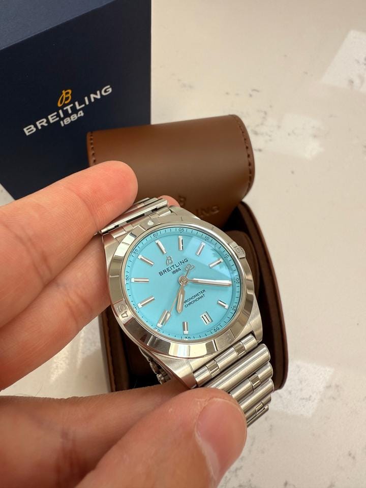 Breitling Chronomat 36 AUTOMATIC 36 CARIBBEAN LIMITED EDITION TIFFANY BLUE FULL SET - LIMITED EDITION ONE OF 100