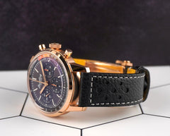 Breitling Top Time41mm Top Time B01 Rose Gold Leather Strap Men's Watch RB0176