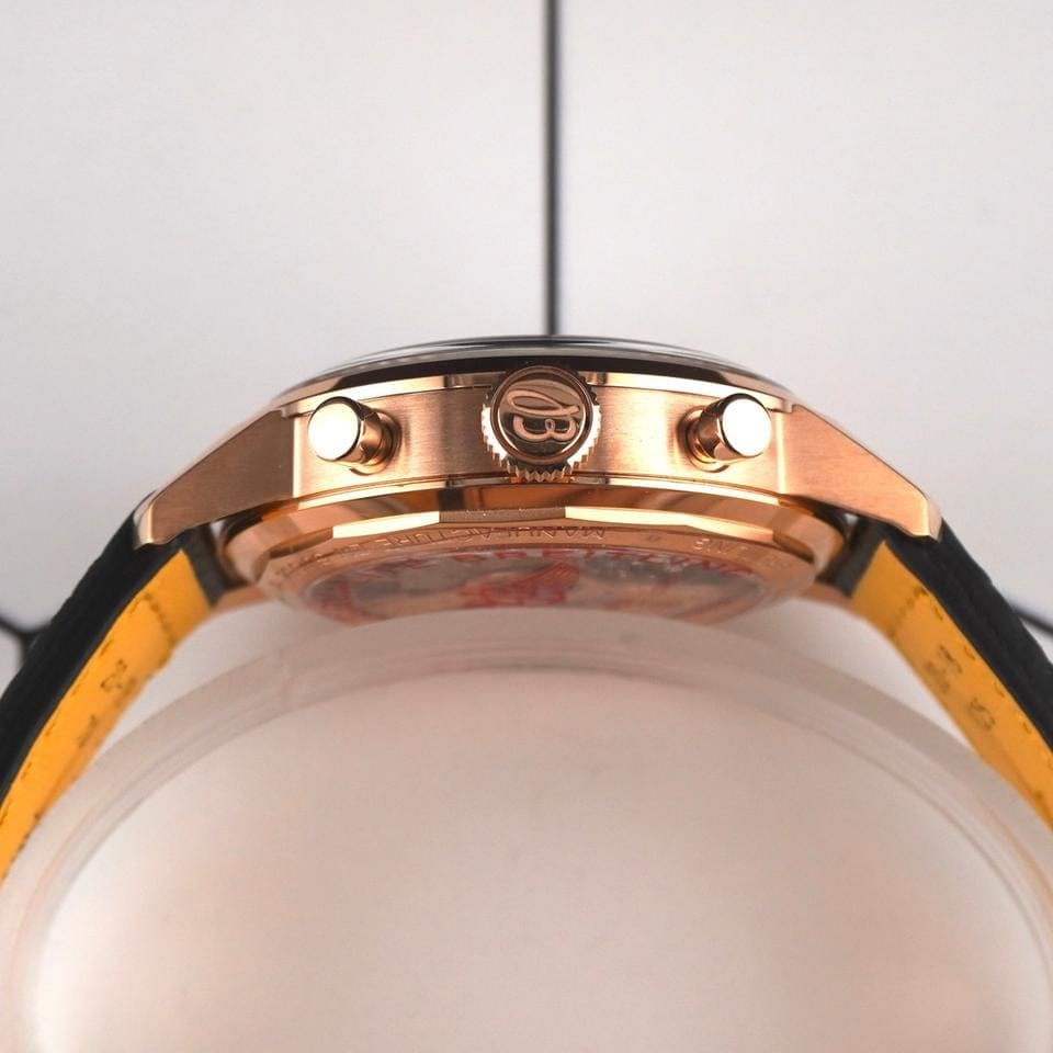 Breitling Top Time41mm Top Time B01 Rose Gold Leather Strap Men's Watch RB0176