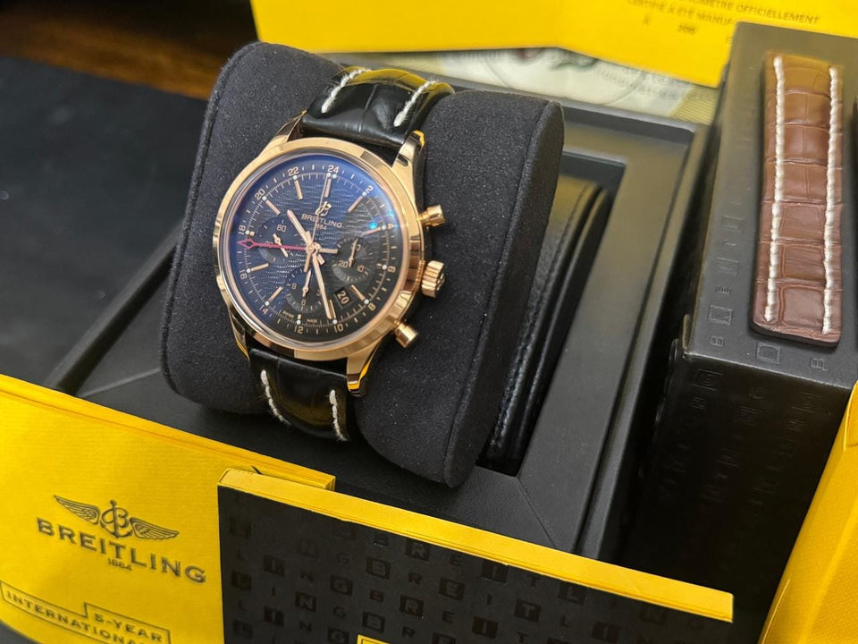 Breitling Transocean Chronograph GMTTransoceanic GMT (limited edition 40/200) Brand New-Never Worn-Box and Papers