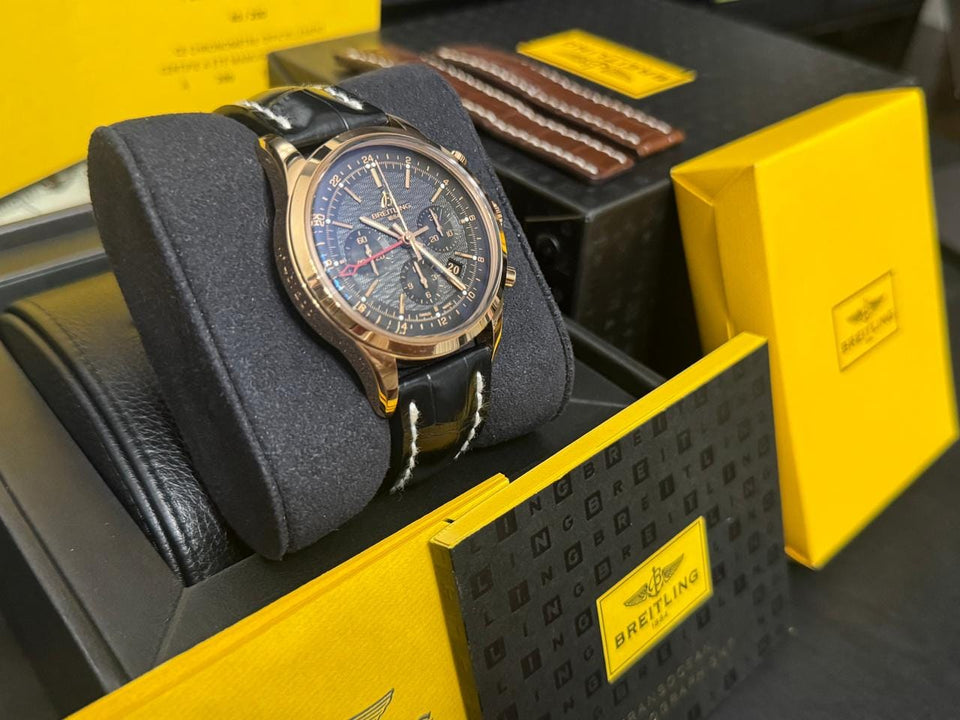 Breitling Transocean Chronograph GMTTransoceanic GMT (limited edition 40/200) Brand New-Never Worn-Box and Papers