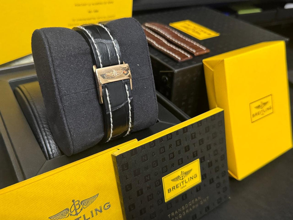 Breitling Transocean Chronograph GMTTransoceanic GMT (limited edition 40/200) Brand New-Never Worn-Box and Papers
