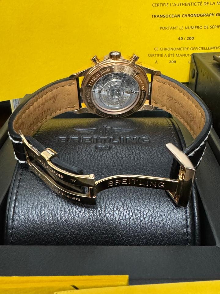 Breitling Transocean Chronograph GMTTransoceanic GMT (limited edition 40/200) Brand New-Never Worn-Box and Papers