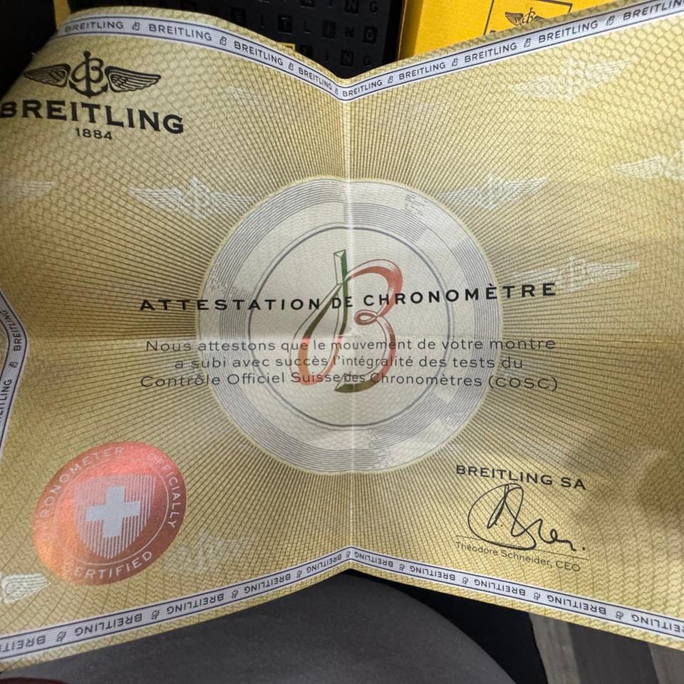 Breitling Transocean Chronograph GMTTransoceanic GMT (limited edition 40/200) Brand New-Never Worn-Box and Papers