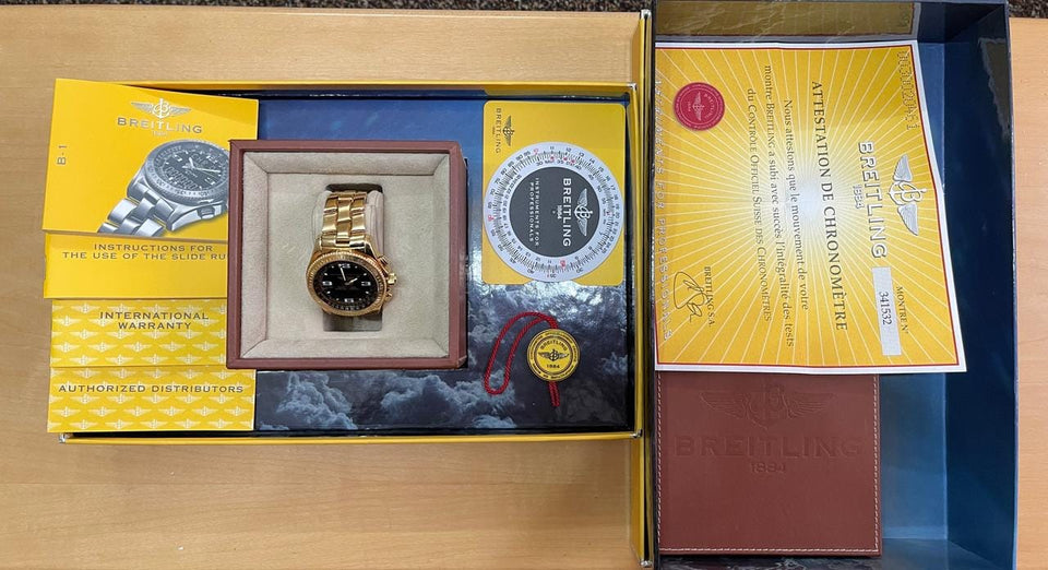 Breitling B-1 B-1 In Gold 750/18 karat - Uhrgehäuse+Armband No020 262g
