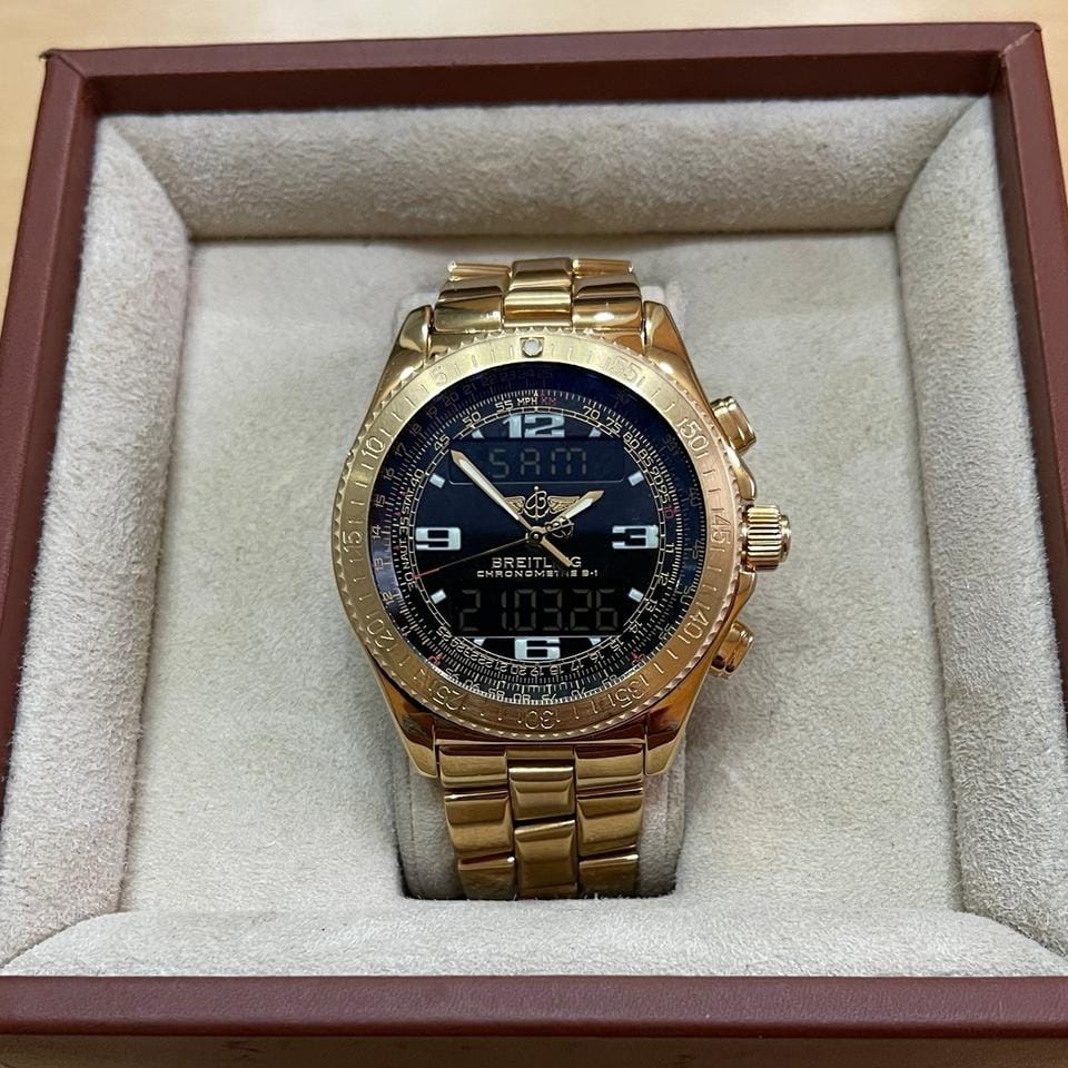 Breitling B-1 B-1 In Gold 750/18 karat - Uhrgehäuse+Armband No020 262g