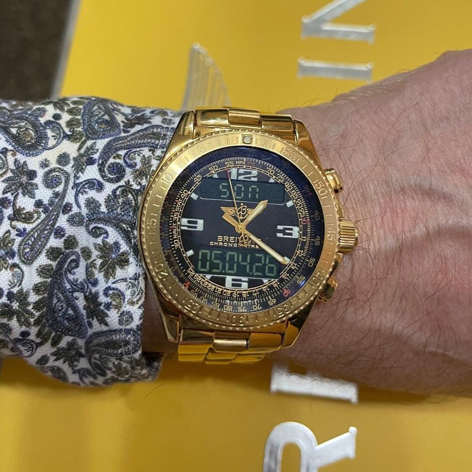 Breitling B-1 B-1 In Gold 750/18 karat - Uhrgehäuse+Armband No020 262g