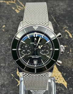 Breitling New 2025 - Superocean Heritage B01 Chronograph 42mm - Green Dial - Steel