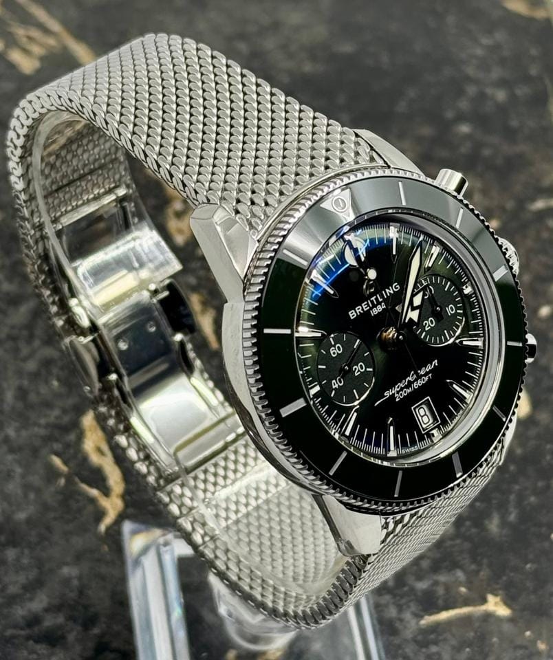Breitling New 2025 - Superocean Heritage B01 Chronograph 42mm - Green Dial - Steel
