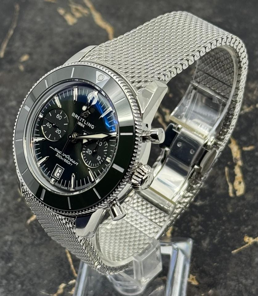 Breitling New 2025 - Superocean Heritage B01 Chronograph 42mm - Green Dial - Steel
