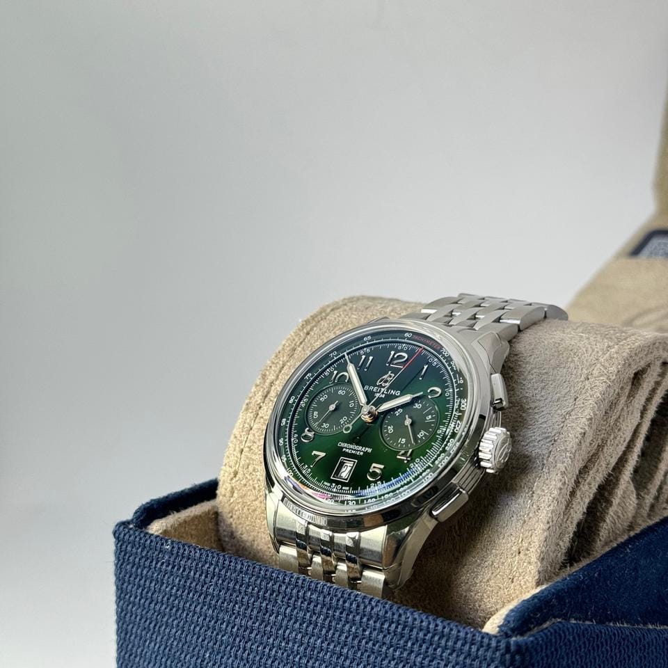 Breitling PREMIER B01 CHRONOGRAPH 42 - AB0145371 L1 A1 - Green Dial