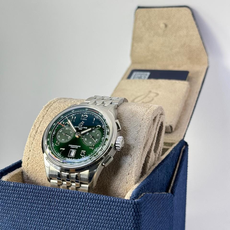Breitling PREMIER B01 CHRONOGRAPH 42 - AB0145371 L1 A1 - Green Dial