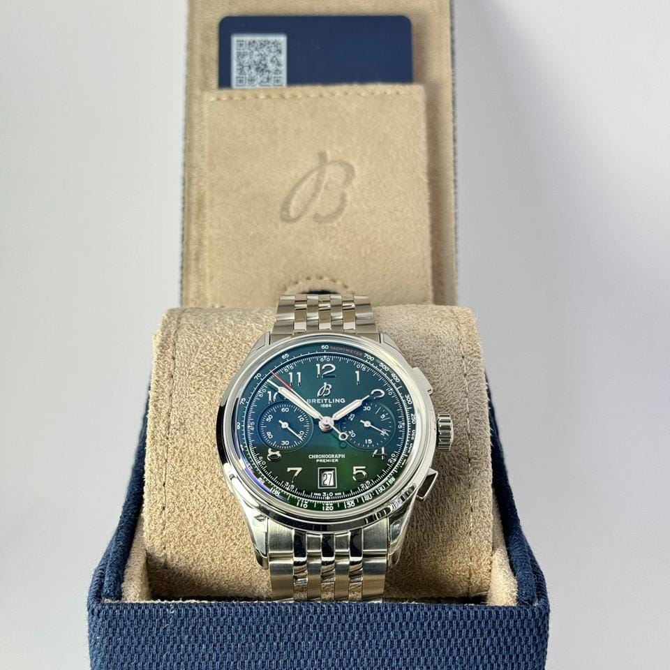 Breitling PREMIER B01 CHRONOGRAPH 42 - AB0145371 L1 A1 - Green Dial