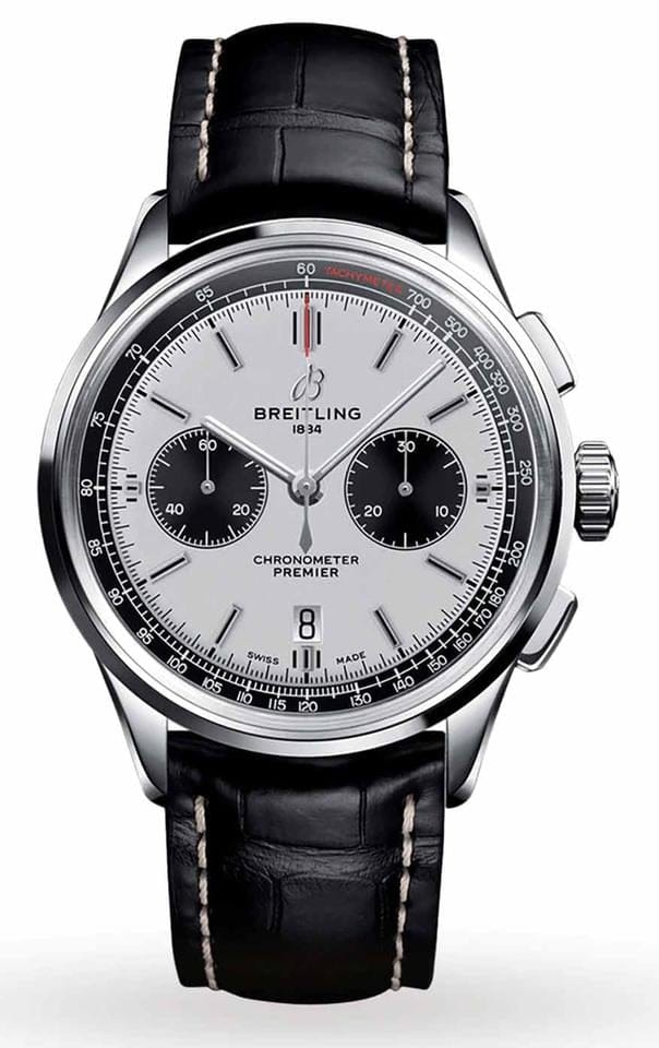 Breitling Premier B01 Chronograph 42mm White Panda Dial NEW UNWORN AB0118221 G1 P1