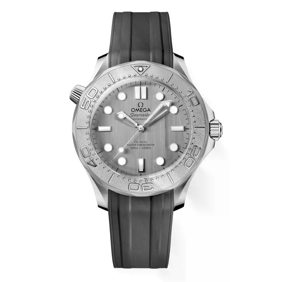 Omega Seamaster Diver 300 M42mm Gray Dial Diver 300m 42mm 210.32.42.20.06.002 Rubber strap