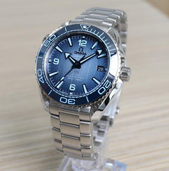 Omega Seamaster Planet Ocean Planet Ocean - Summer Blue - 75th Anniversary - 39.5mm Unworn - Full Set