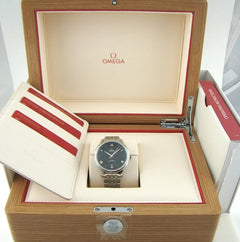 Omega De Ville Prestige Black Dial 40mm New. Complete set. Omega Warranty.