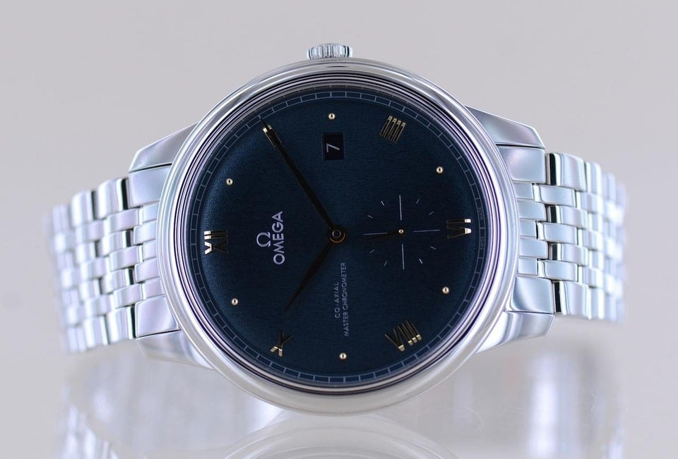 Omega De Ville Prestige Master Chronometer 41mm Green Dial Neu B+P