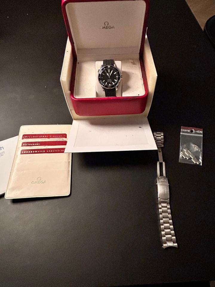Omega Seamaster Diver 300 MFuldt sæt inkl. rubber strap