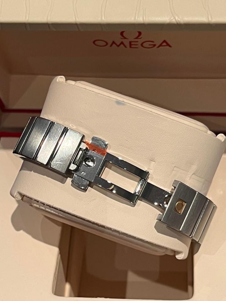 Omega Constellation Quartz Full Set/Unworn: Mother-of-Pearl Dial w Diamond Hour Marker