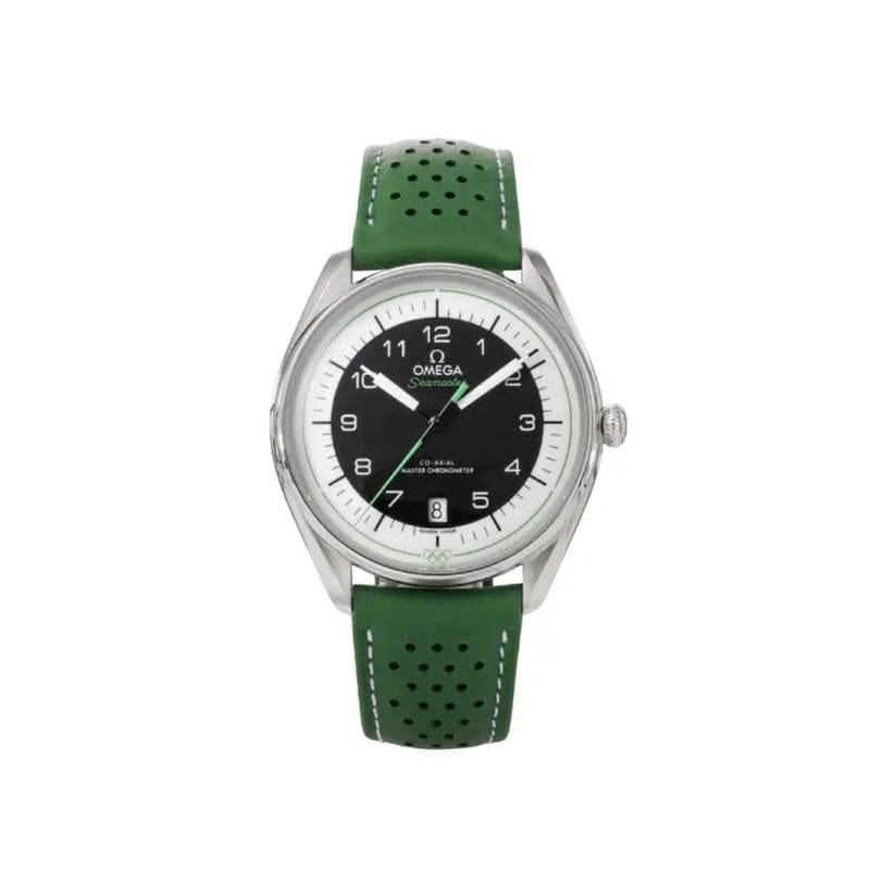 Omega Seamaster Olympic Official Timekeeper steel on leather strap 522.32.40.20.01.005
