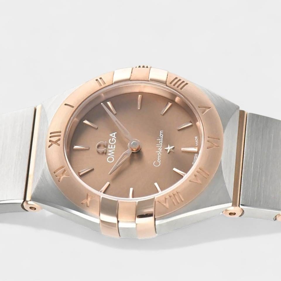Omega Constellation Manhattan / Steel&Rose gold / 25 mm / Box&Papers / 131.20.25.60.13.001
