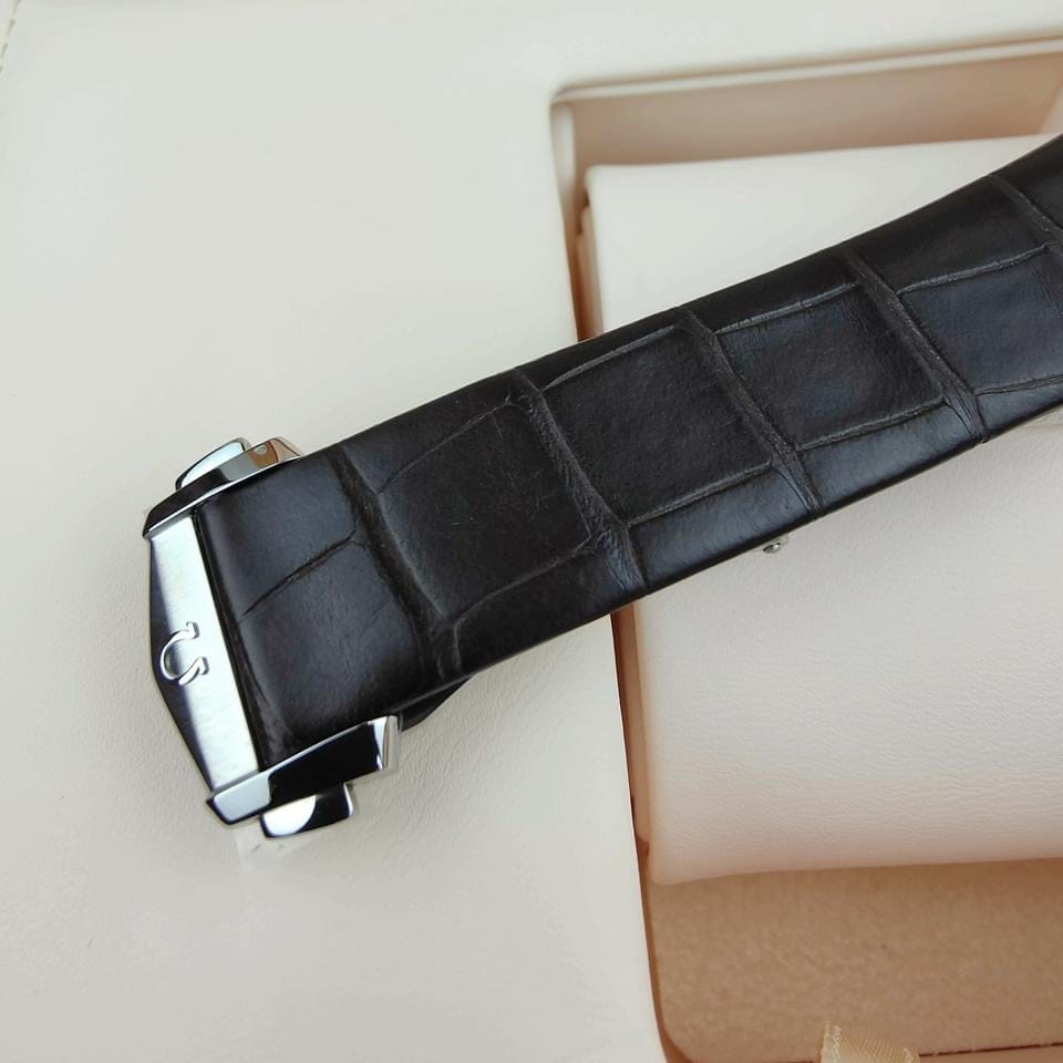 Omega Constellationautomatic 39mm metal Alligator leather watch 131.23.39.20.02.001 (H)