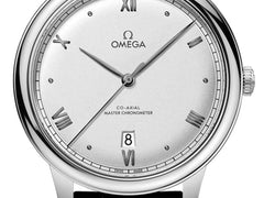 Omega De Ville Prestige CO‑AXIAL Silver dial 40mm 434.13.40.20.02.001 Leather strap