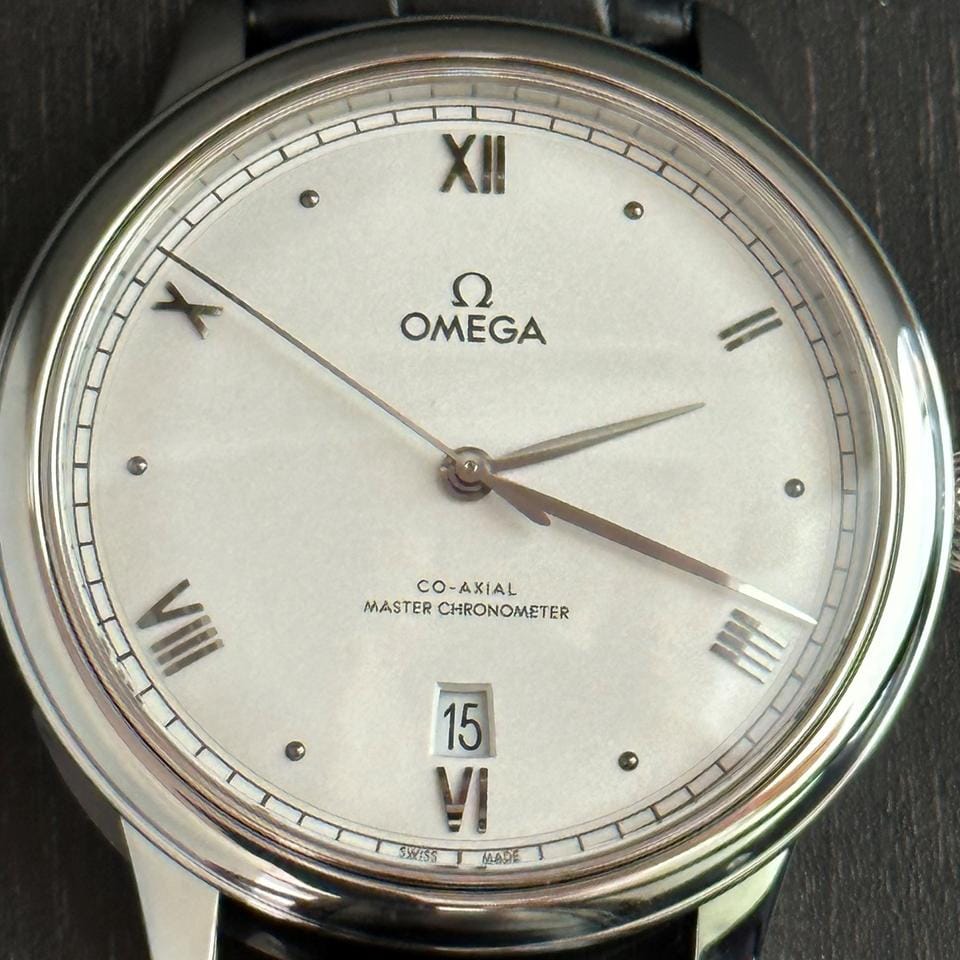 Omega De Ville Prestige CO‑AXIAL Silver dial 40mm 434.13.40.20.02.001 Leather strap