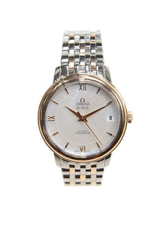 Omega De Ville Prestige33mm Red Gold & Steel Case White dial Red Gold & Steel Bracelet 424.20.33.20.05.002 NEW - Warranty start: 2023