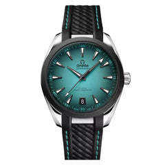Omega Seamaster Aqua Terra New 2026 - Seamaster Aqua Terra 150 M - 38 mm - Turquoise - Rubber
