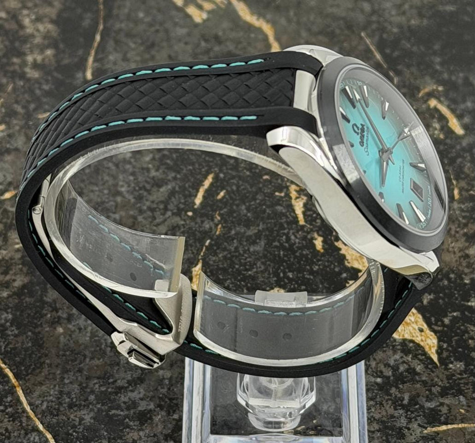 Omega Seamaster Aqua Terra New 2026 - Seamaster Aqua Terra 150 M - 38 mm - Turquoise - Rubber