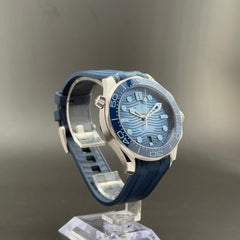 Omega Seamaster Diver 300 MCo-axial Summer Blue Seamaster New and Unworn II Fullset
