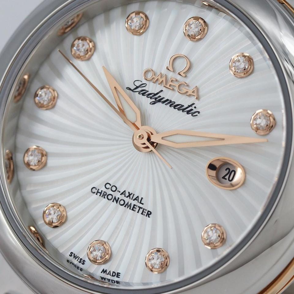 Omega De Ville Ladymatic[] Omega Ladymatic RG Combination 11 P 425.20.34.20.55.001 SSx PG Mechanical Aut...