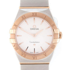 Omega Constellation Manhatten Co-Axial ø28mm Stahl - Roségold Silber Dial B+P Quarz
