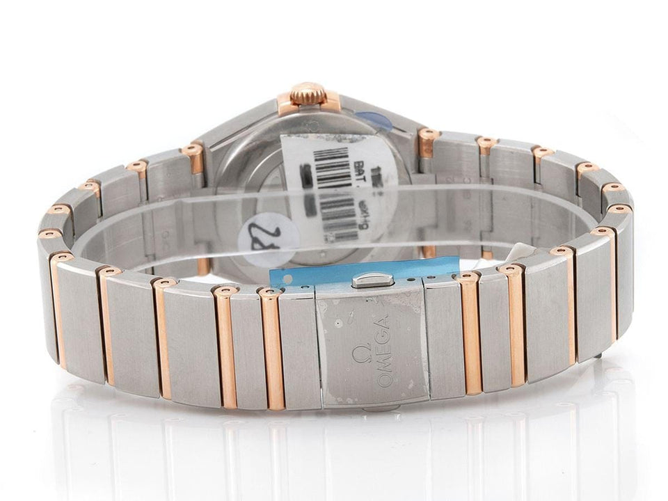 Omega Constellation Manhatten Co-Axial ø28mm Stahl - Roségold Silber Dial B+P Quarz