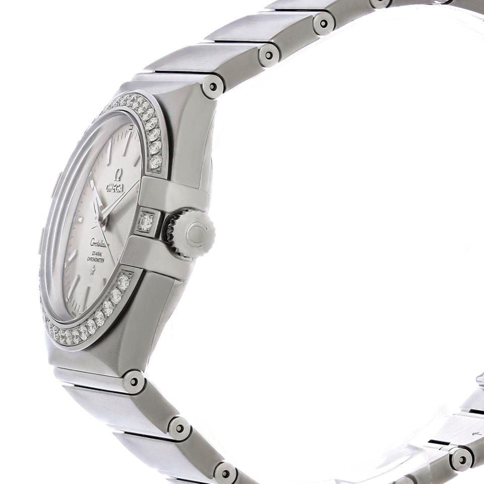 Omega Constellation Ladies Women's Diamond Auto Watch 123.15.35.20.02.001