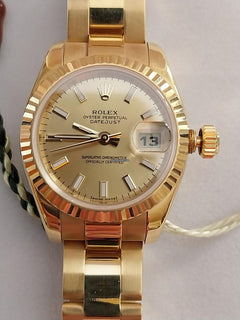 Rolex | Datejust | 179178 | Yellow gold | 26 mm | Yellow gold | Champagne | Automatic